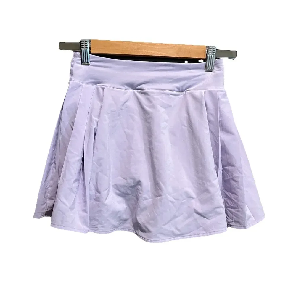Lululemon Lilac Side Pleat High Rise Women's‎ Activewear Skirt Skort Size 2
